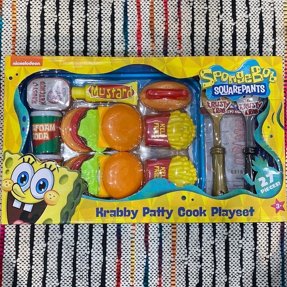 Sponge Bob Squarepants Krabby Patty Cook Playset Nickelodeon 27 pieces - Picture 3 of 6